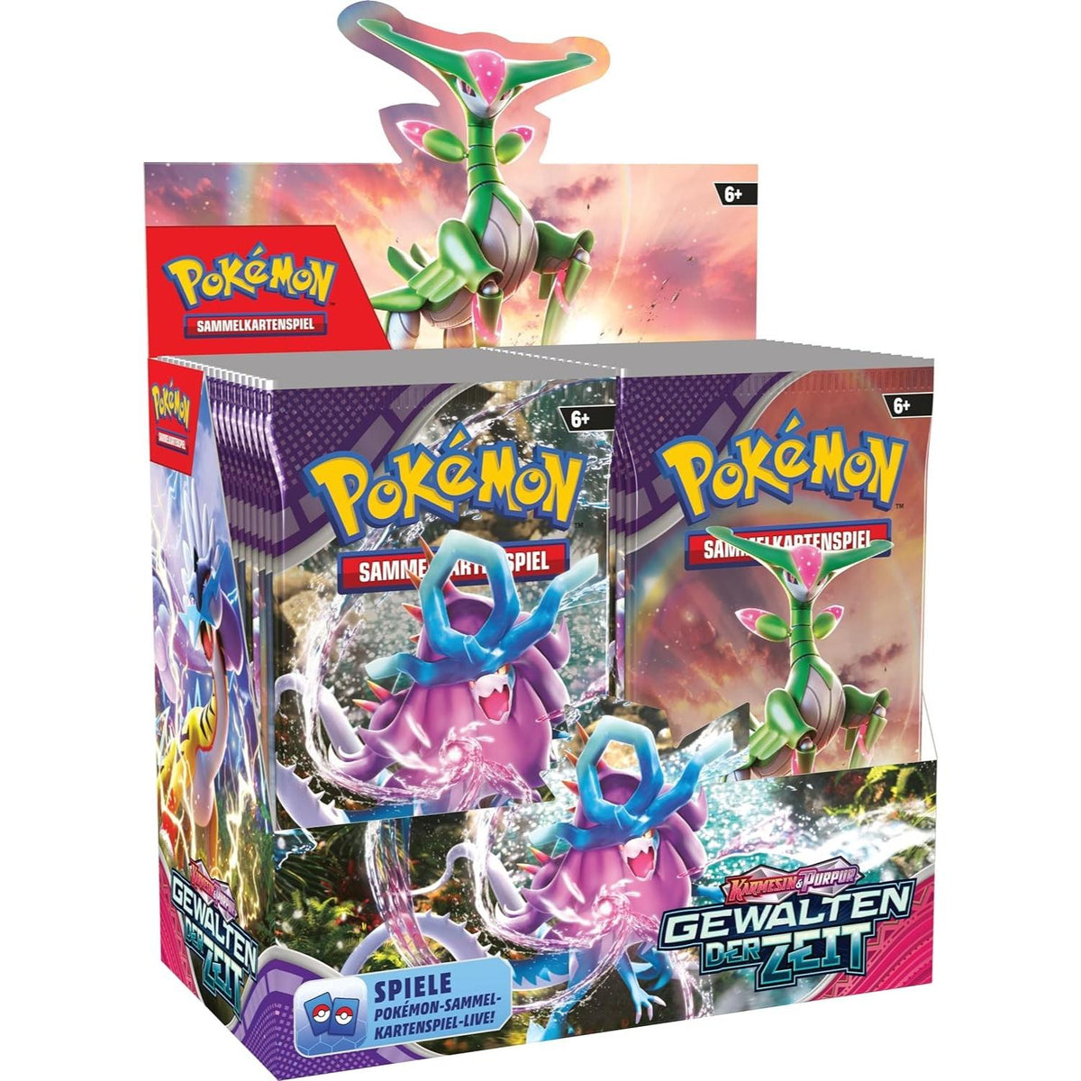 Pokemon Karmesin & Purpur Gewalten der Zeit Booster Display deutsch