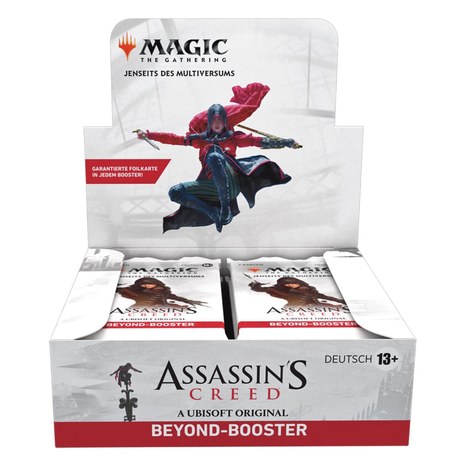 Magic The Gathering Assassins Creed Beyond Booster Display deutsch