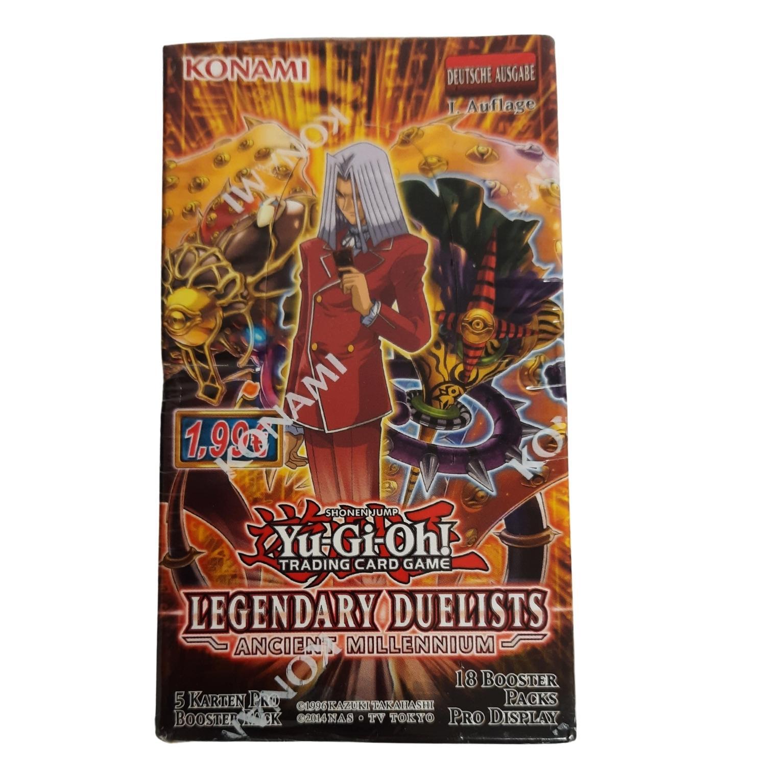 Yu-Gi-Oh! Duelist Pack Legendary Duelists Ancient Millennium Display 18 Booster deutsch