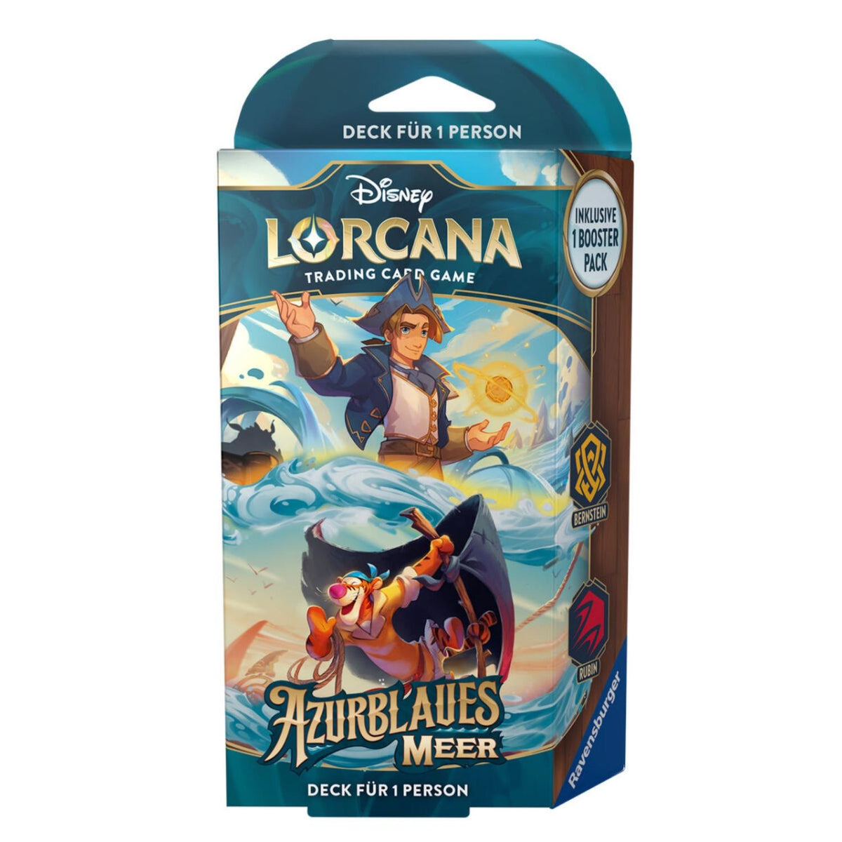 Disney Lorcana Azurblaues Meer Starter Deck Display deutsch