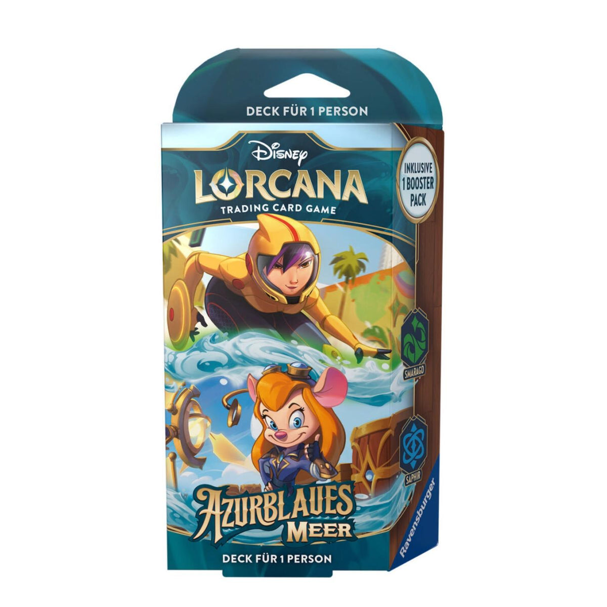 Disney Lorcana Azurblaues Meer Starter Deck Display deutsch