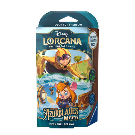 Disney Lorcana Azurblaues Meer Starter Deck Display deutsch