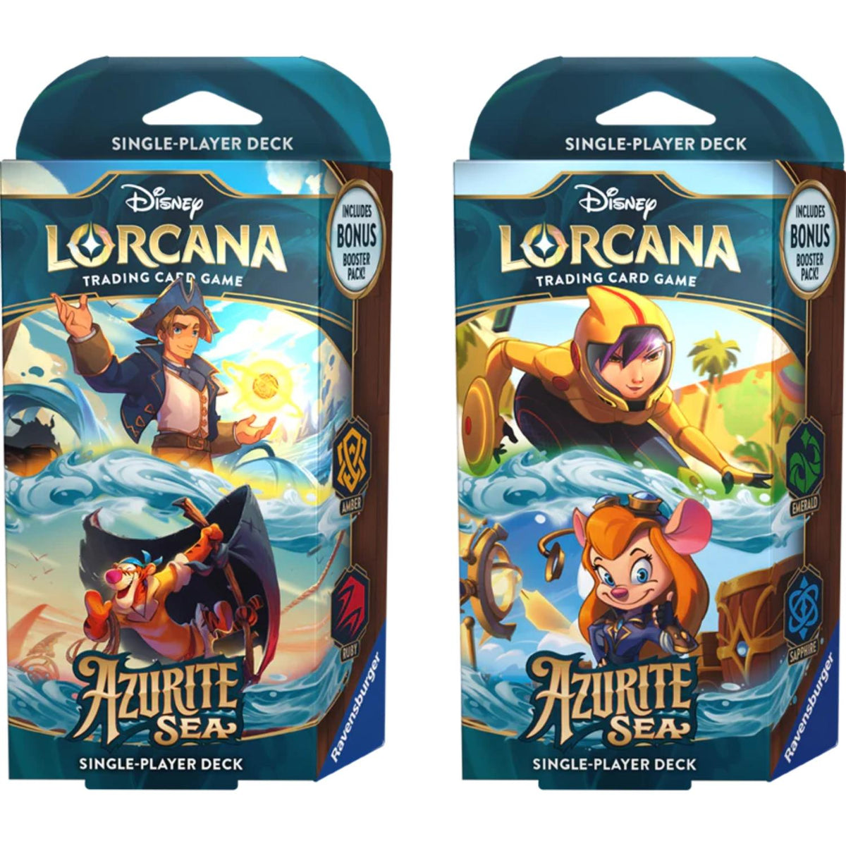 Disney Lorcana Azurite Sea 2 Starter Deck Set englisch