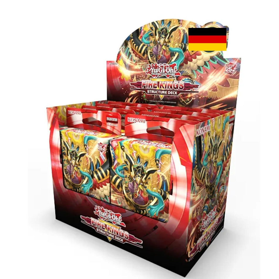 Yu-Gi-Oh! Structure Deck The Fire Kings Display Reprint deutsch