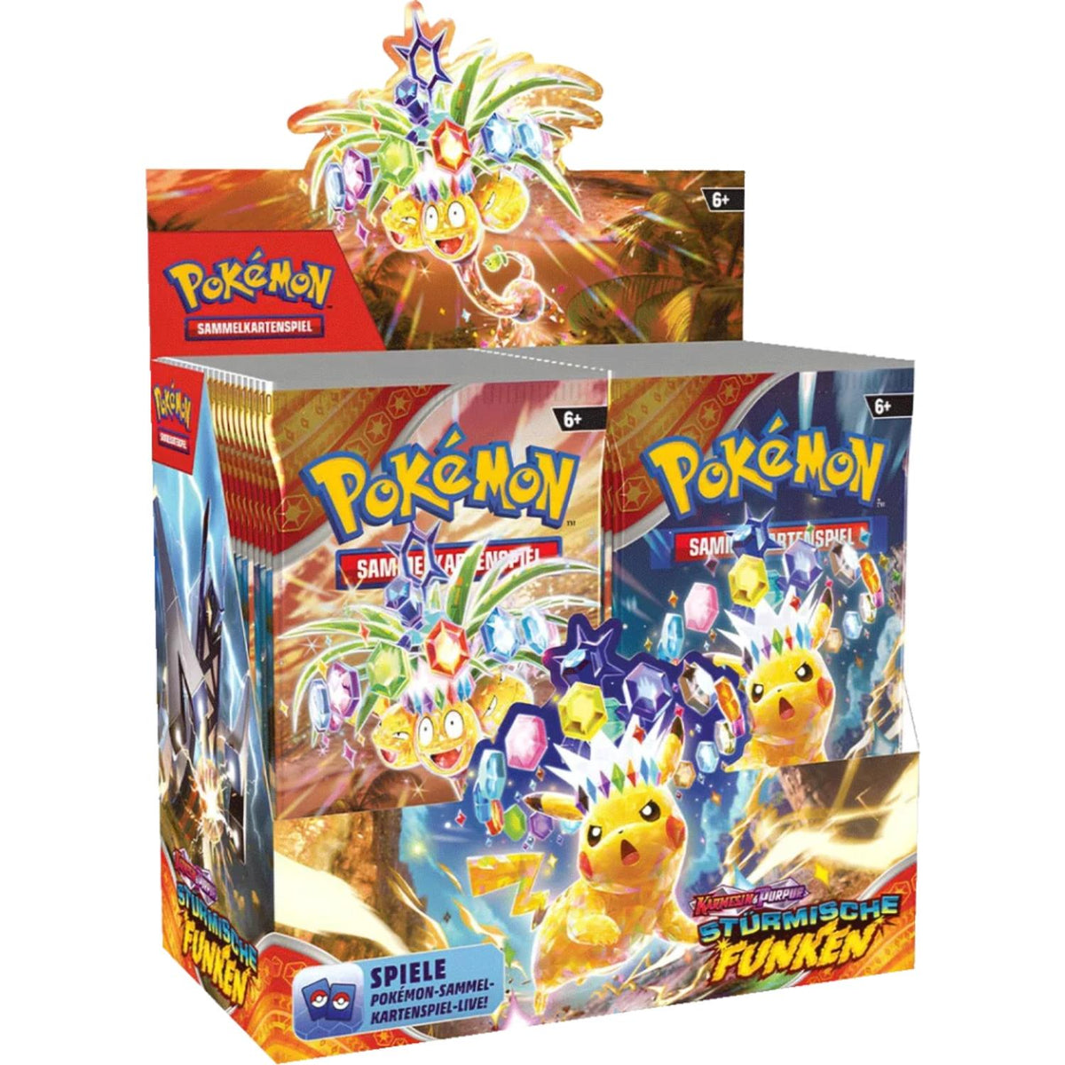 Pokémon Karmesin & Purpur Stürmische Funken Booster Display deutsch