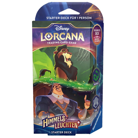 Disney Lorcana Himmelsleuchten Starter Deck Smaragd und Stahl deutsch