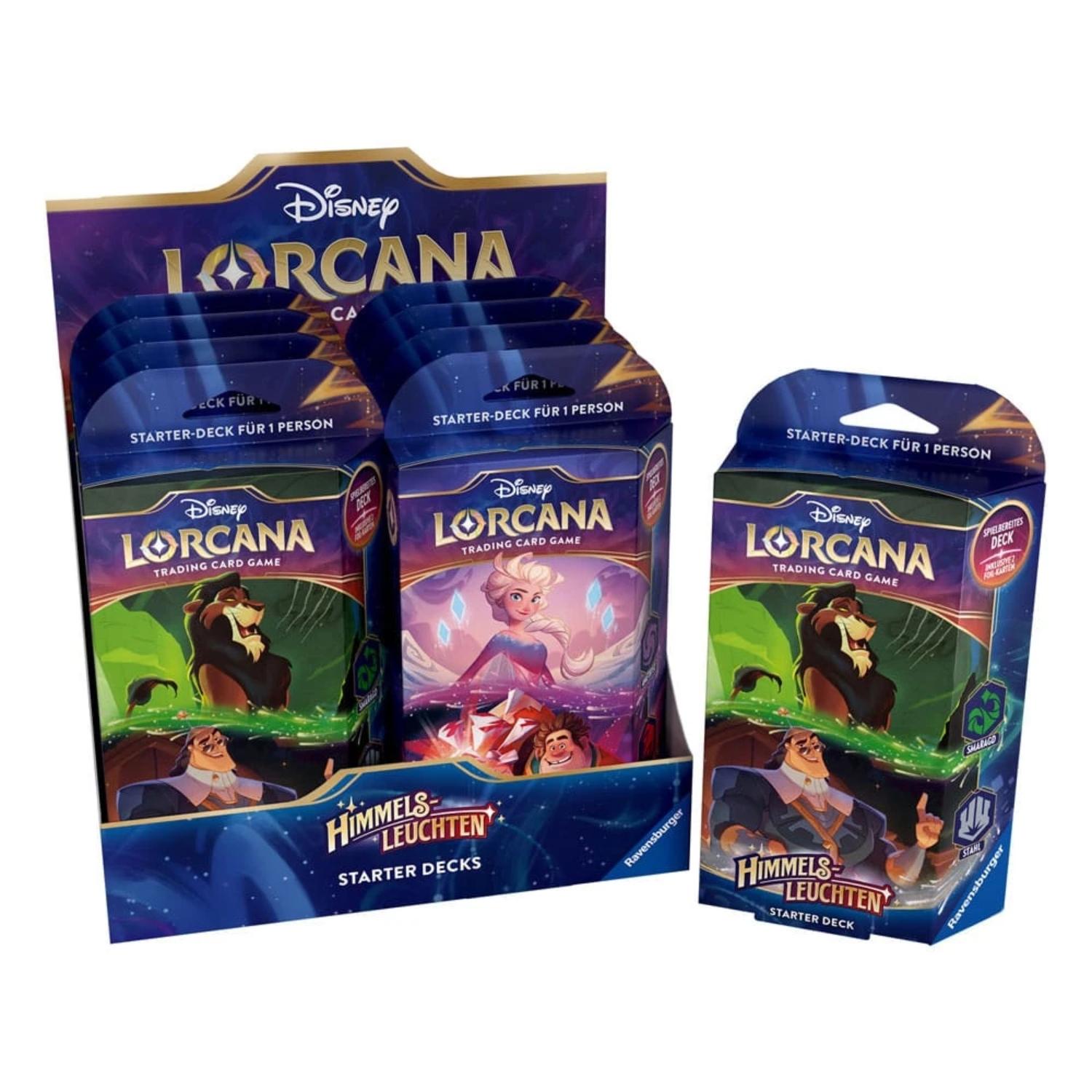 Disney Lorcana Himmelsleuchten Starter Deck Display deutsch