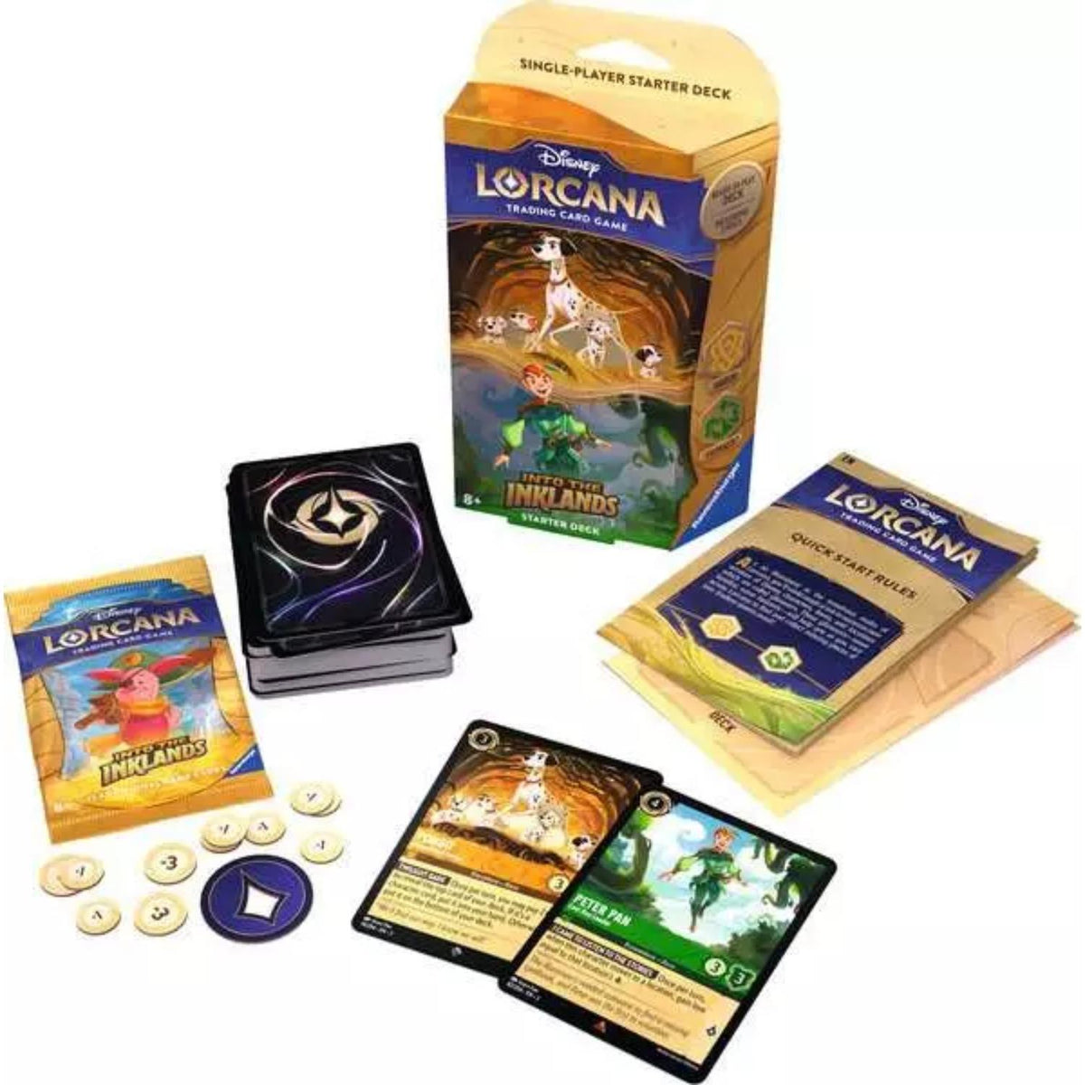 Disney Lorcana Into the Inklands Amber & Emerald Starter Deck englisch