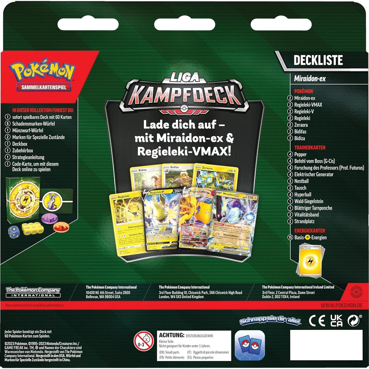 Pokemon Miraidon Ex Liga Kampfdeck deutsch