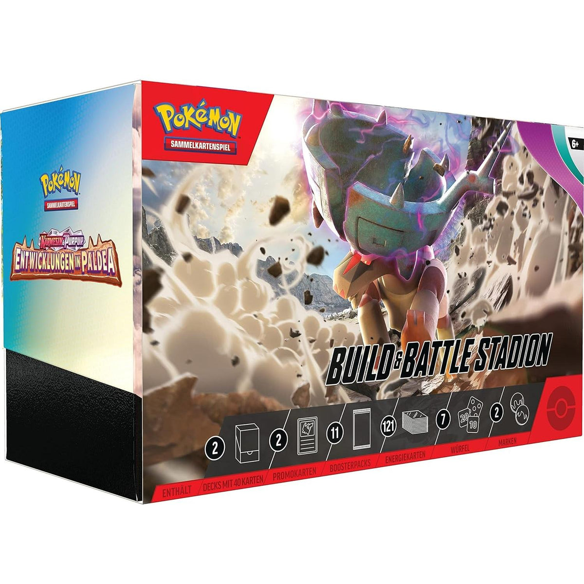 Pokemon Karmesin & Purpur Entwicklungen in Paldea Build & Battle Stadion Box deutsch