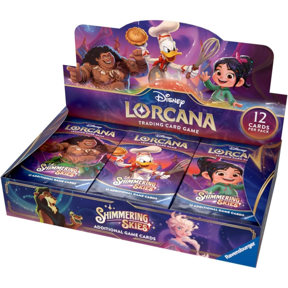 Disney Lorcana Shimmering Skies Booster Display englisch