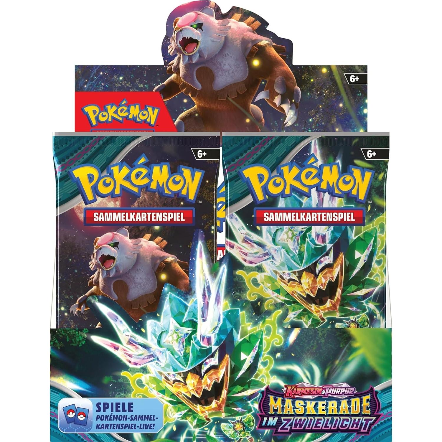 Pokemon Karmesin & Purpur Maskerade im Zwielicht Booster Display deutsch