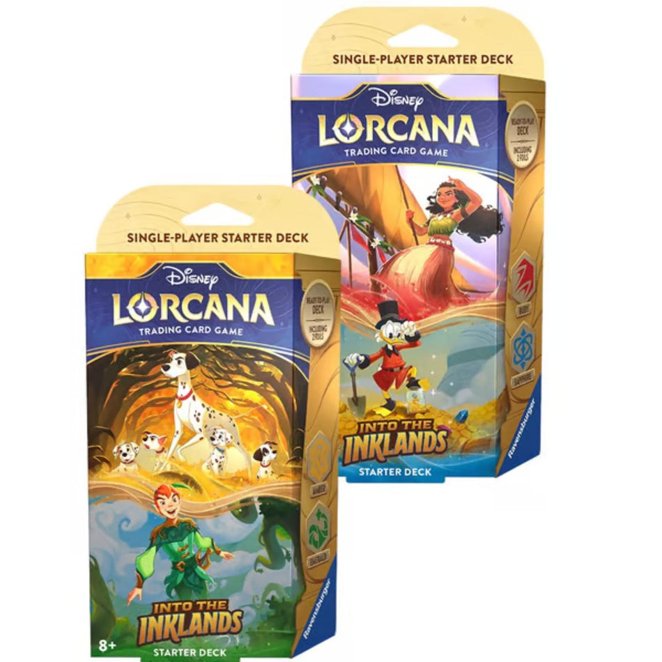 Disney Lorcana Into the Inklands 2 Starter Deck Set englisch