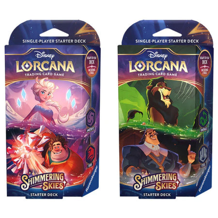 Disney Lorcana Shimmering Skies 2 Starter Deck Set englisch