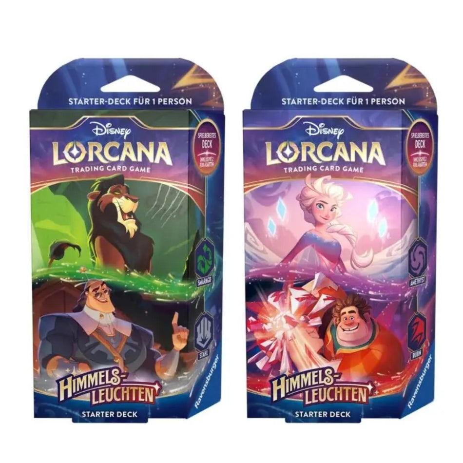 Disney Lorcana Himmelsleuchten 2 Starter Deck Set deutsch