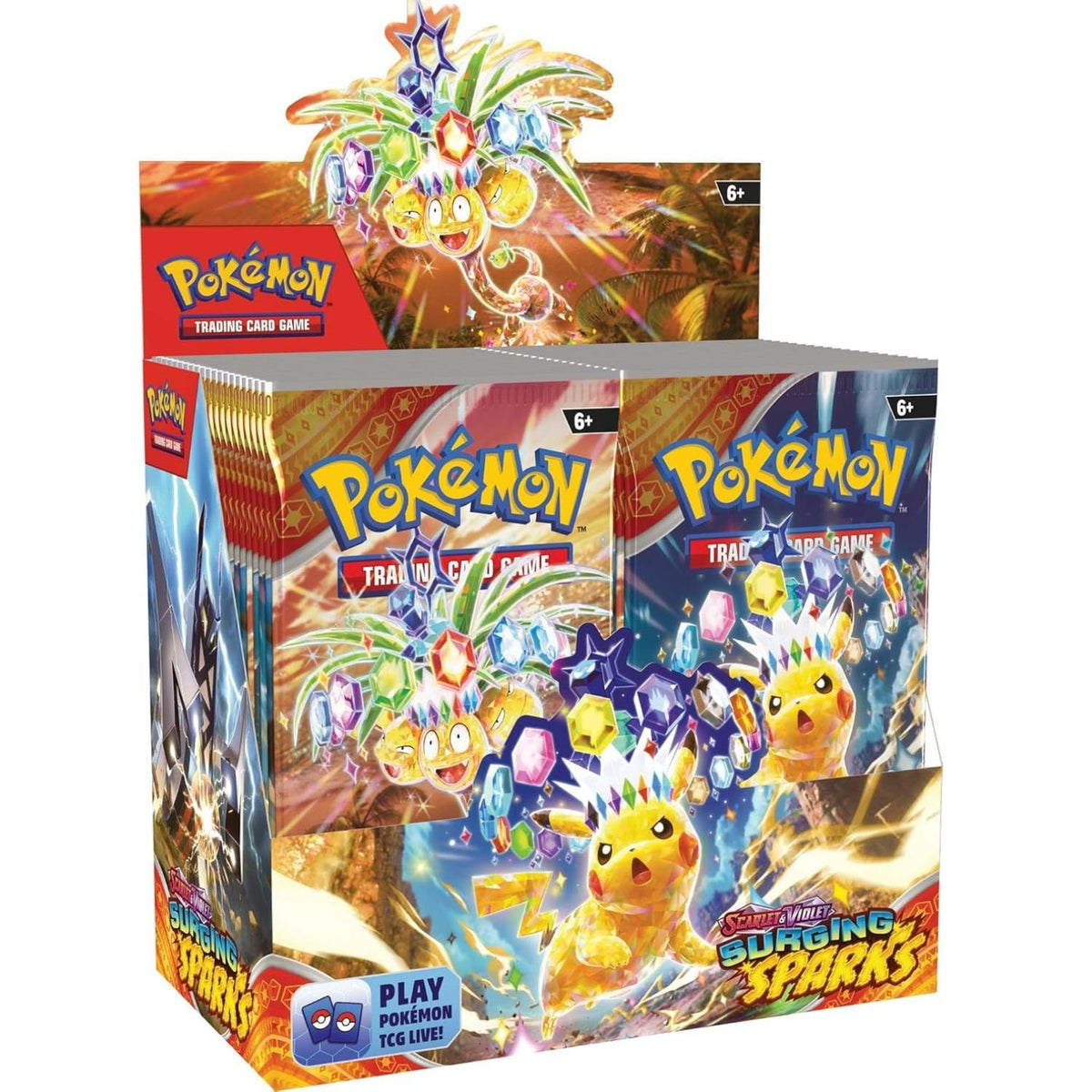 Pokemon Surging Sparks 6 Booster Box Case englisch