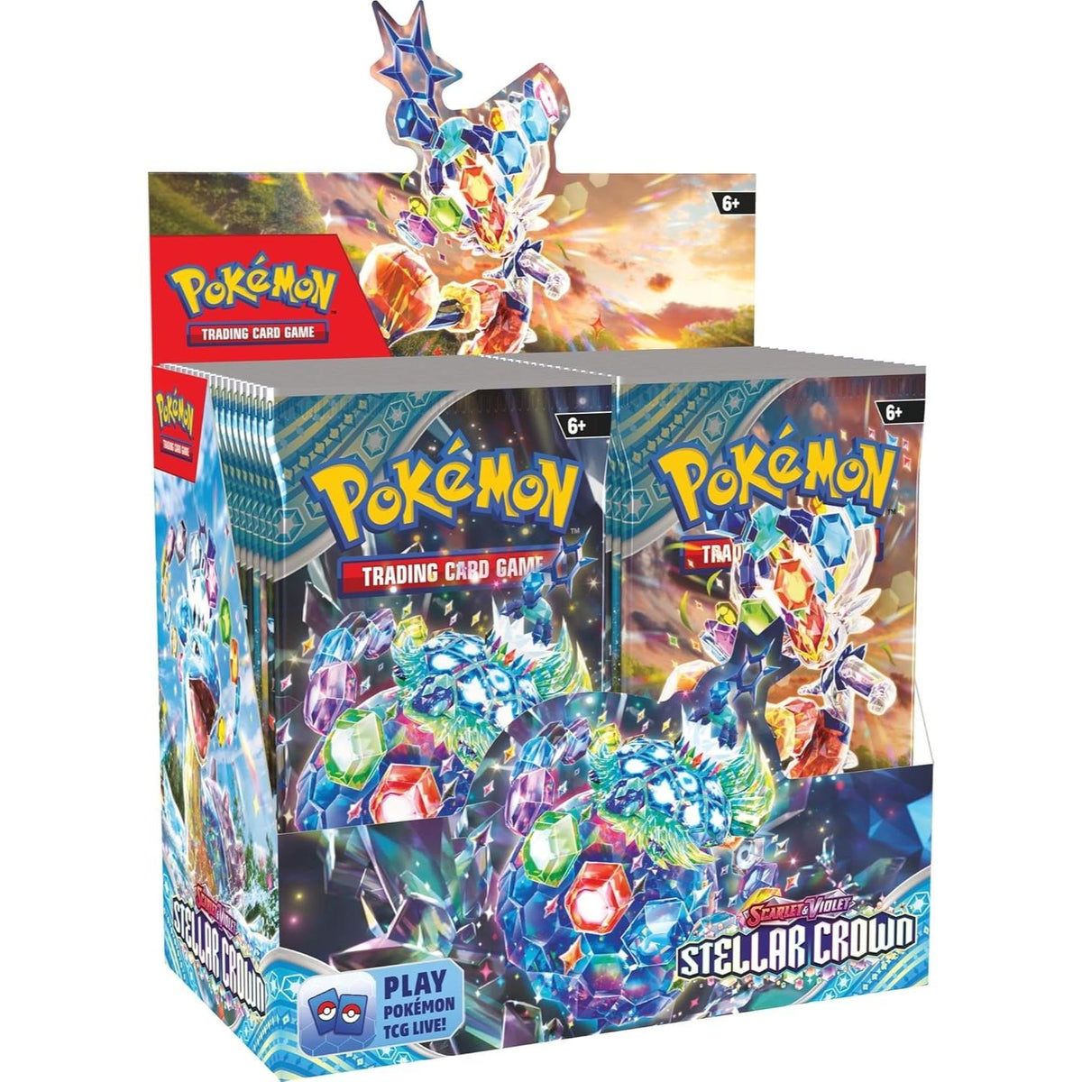 Pokémon Scarlet & Violet Stellar Crown Booster Display englisch