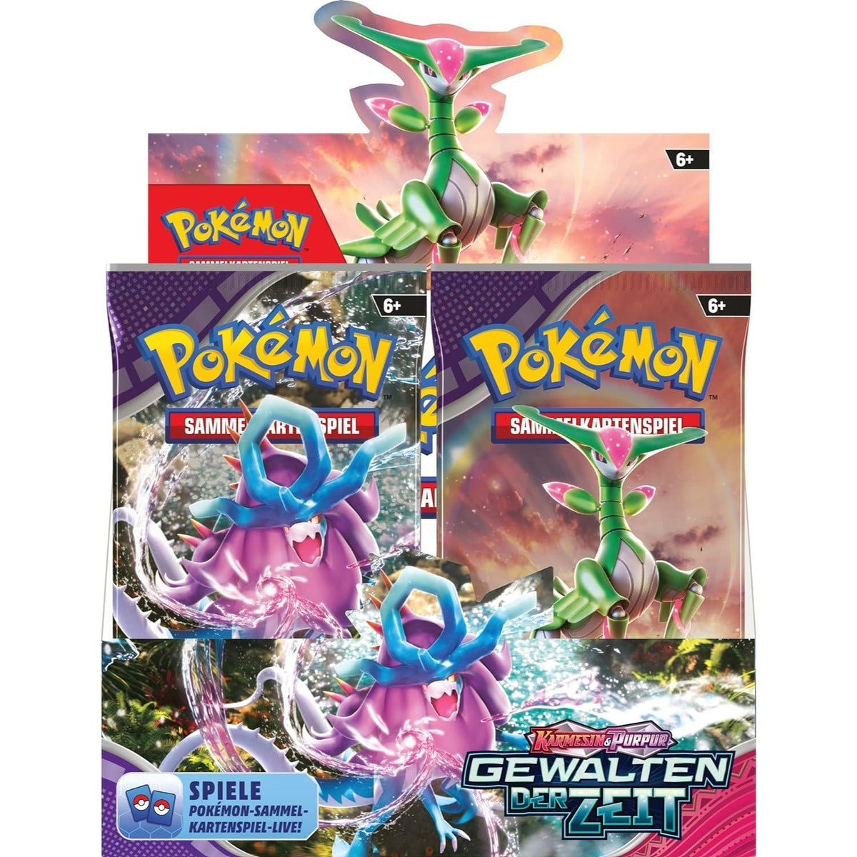 Pokemon Karmesin & Purpur Gewalten der Zeit Booster Display deutsch