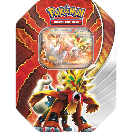 Pokémon Paradox Destinies Tins Keilflamme ex Tin Box deutsch