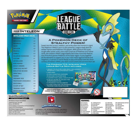 Pokemon Inteleon VMAX League Battle Deck EN