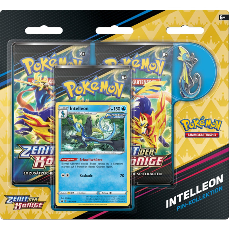 Pokemon Zenit der Konige Intelleon Pin Collection 3 Pack Blister deutsch