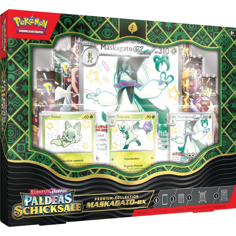 Pokemon Paldeas Schicksale Maskagato ex Premium Kollektion deutsch