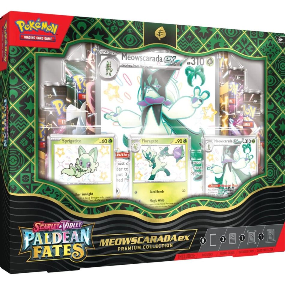 Pokemon Paldean Fates Meowscarada ex Premium Collection englisch