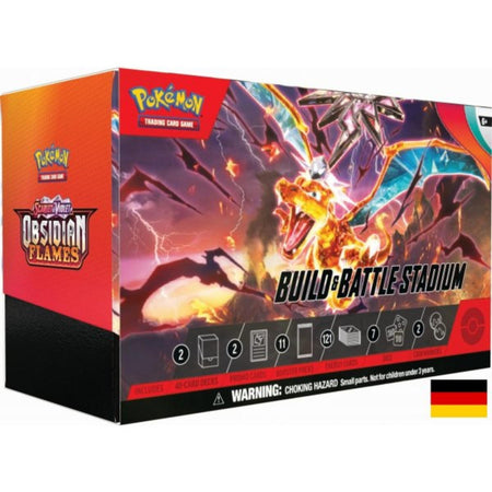 Pokemon Karmesin & Purpur Obsidian Flammen Build & Battle Stadium Box deutsch