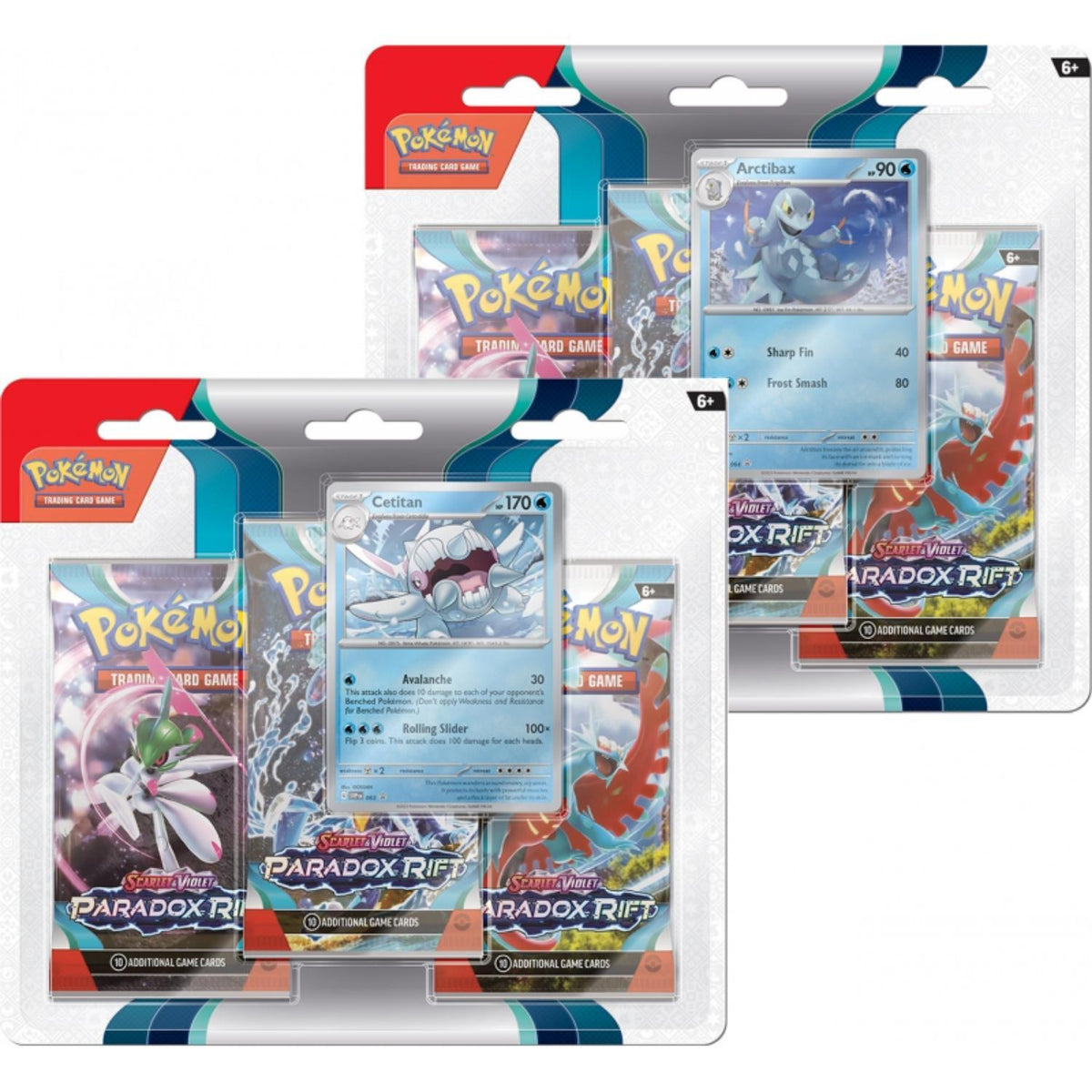 Pokemon Scarlet & Violet Paradox Rift 3 Pack Blister Set englisch