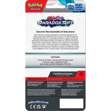 Pokemon Scarlet & Violet Paradox Rift Pineco 1 Pack Blister englisch