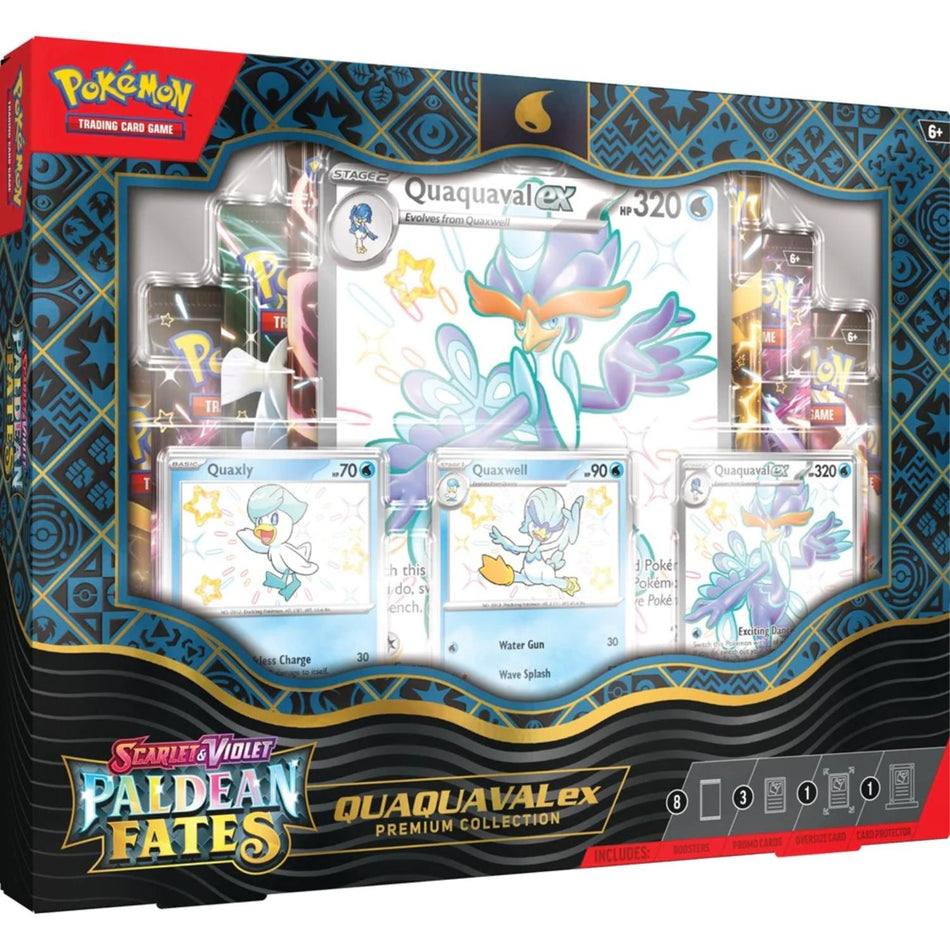 Pokemon Paldean Fates Quaquaval ex Premium Collection englisch