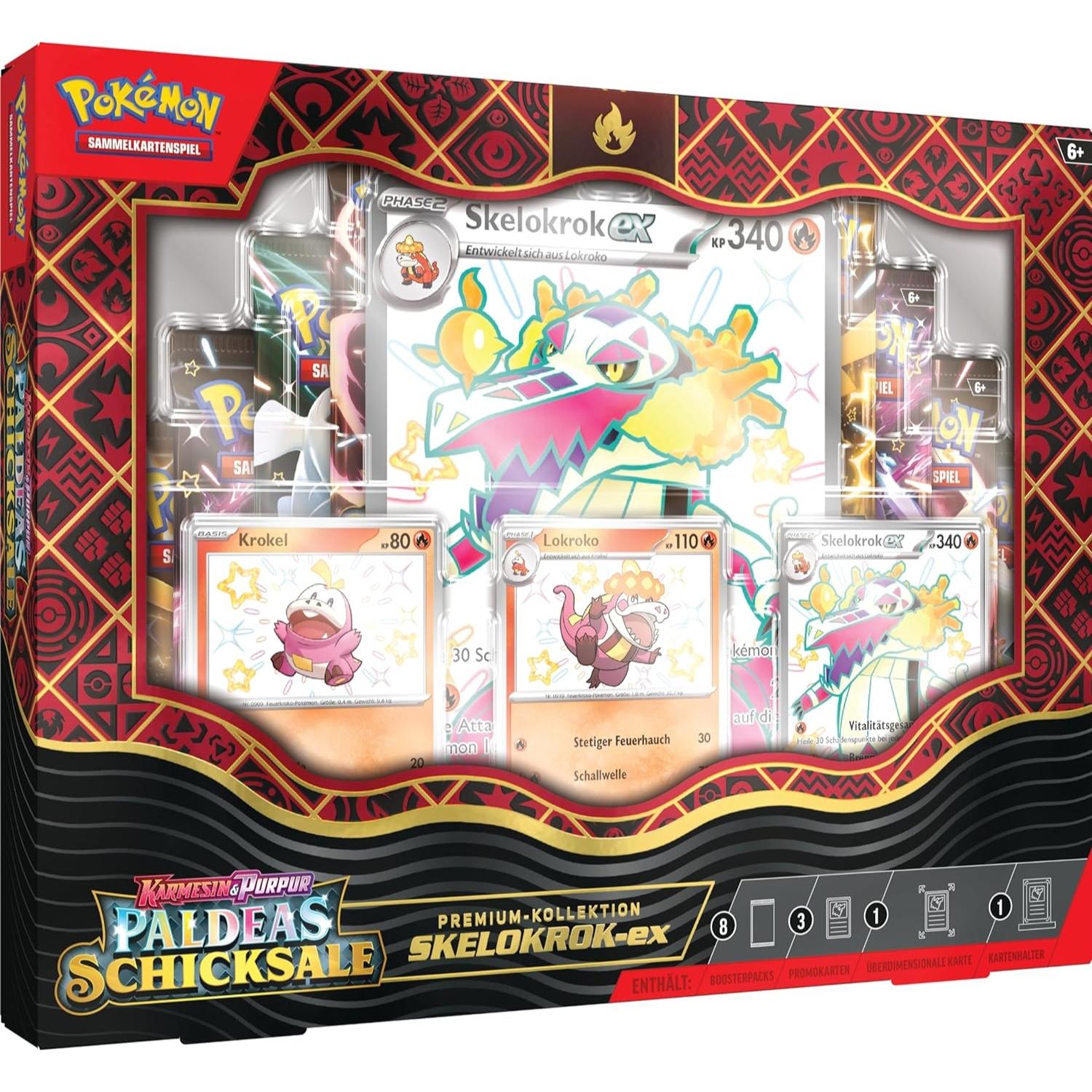 Pokemon Paldeas Schicksale Skelokrok ex Premium Kollektion deutsch