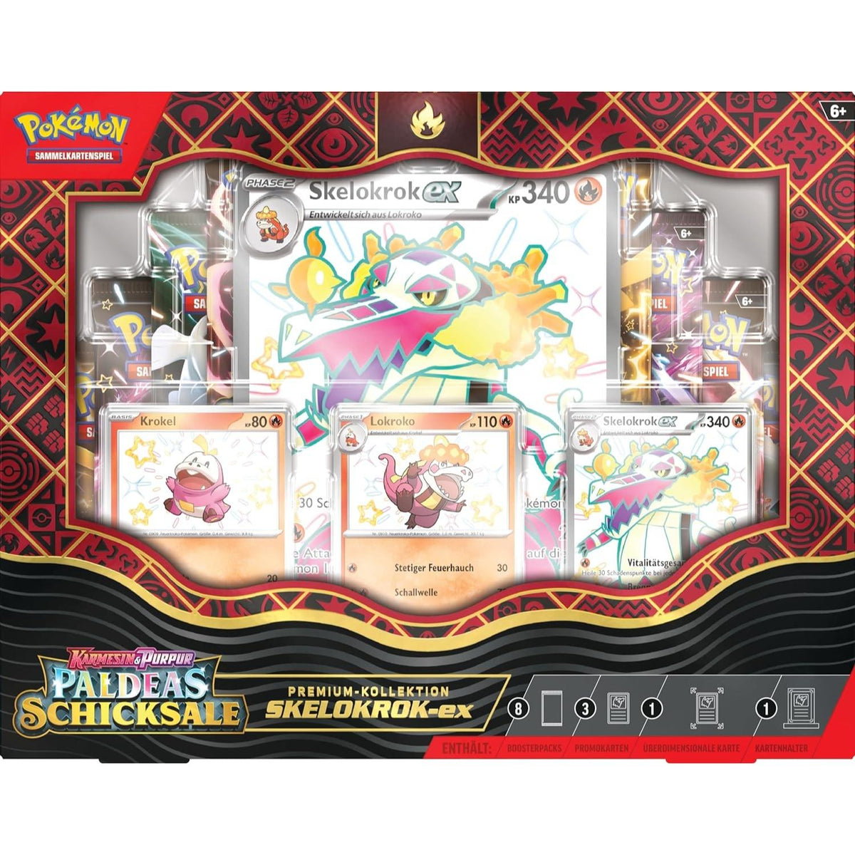 Pokemon Paldeas Schicksale Skelokrok ex Premium Kollektion deutsch